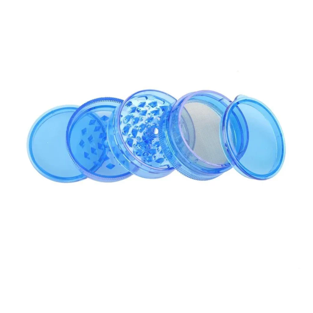 grinder de plástico azul 5 peças
